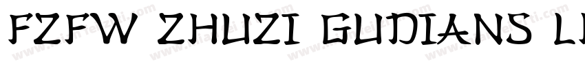 FZFW ZhuZi GuDianS LH字体转换